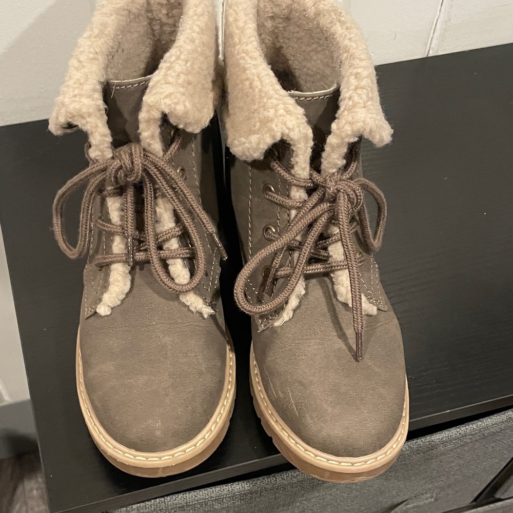 Sonoma with Ortholite Eco Cozy Brown Lace-Up Women's Boots size 6